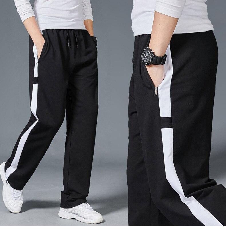 Men Loose Sport Running Stripe Sweatpants Fitness Training Pants Mens Straight Trousers Tracksuit Jogging Sportswear - Surprise store