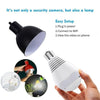 1080P HD WiFi IP Camera 360° Panoramic Fisheye Hidden cam Bulb Light Home Security Fisheye Bulb Lamp Night Vision Baby Monitor - Surprise store