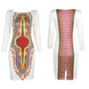 Dashiki African Dresses For Women 2019 Spring Summer Autumn Elastic Plus Size Bodycon Dress Ladies Traditional African Clothes