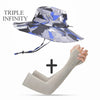 New Fashion Sun Hat Male Sunshade Summer Outdoor Fishing Sun-proof Breathable Foldable Big Wide Brim Men's Panama Hat Bucket Hat