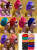 Shining Sequins Muslim Turban Cap Women Sequence Ready Female Head Wraps African Auto Gele Aso Oke Headwear Already Made Headtie