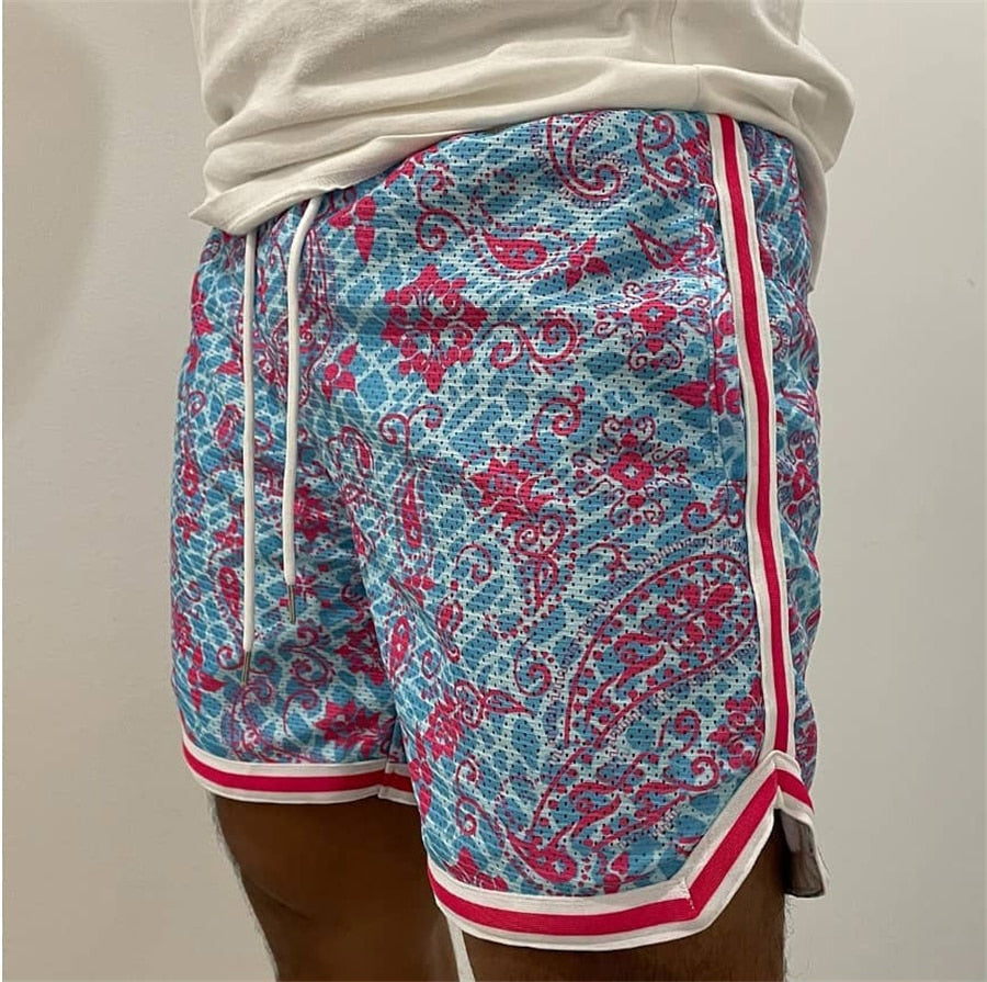 Camouflage shorts Latest Splicing Mesh Breathable Men's Fitness Sports Leisure Basketball Pants Outdoor Running Training Shorts