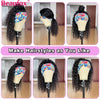 Beaufox Water Wave Headband Wig Human Hair Wigs For Black Women Brazilian Scarf Wig No Gel Glueless Remy Curly Human Hair Wigs