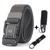Elastic Men Belt Alloy Magnetic Buckle Outdoor Working Tactical Belt For Jeans Pants Casual Stretch Overalls Male Waist Belt New