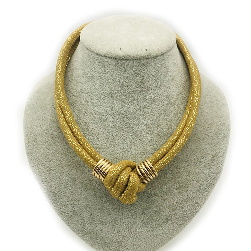 Dandie Fashionable cotton rope necklace, simple female accessories
