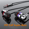 2021 Stereo Bass Headphone In-Ear Universal 3.5MM Wired Earphones Metal HIFI Earpiece with MIC for Xiaomi Samsung Huawei Phones