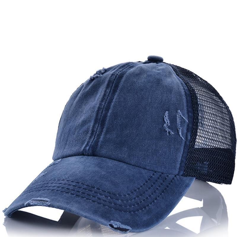2021 Ponytail Women's Baseball Cap Women Snapback Mesh Trucker Caps Female Summer Bone Black Adjustable Hip Hop Hats Cap - Surprise store