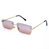 New Luxury Brand Rectangle Ladies Sunglasses Women Rimless Square Polarized Sun Glasses For Ladies Zonnebril Dames Vrouwen Bril