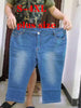 4XL Plus Size Jeans Women's Capri Pants Summer Breeches Mid Waist Washed Denim Shorts Calf-Length Cotton Casual Clothing