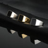 Men's Ring Rock Punk Smooth Stainless Steel Black Stone Gold Silver Color Hip Hop Rings For Men Party Jewelry Wholesale