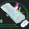 K670 Wireless Rechargeable Gaming Keyboard + Mouse Set LED Backlit Mechanical Feel USB Keyboards Mice Combos - Surprise store