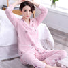 100% Cotton Women's Pajamas Set Long Sleeve Girl Casual Women Sleepwear Leisure Outerwear Sleepwear Pyjamas Nightwear