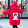 Two Sides Wear Jackets for Girl Hooded Thin Autumn Jacket Children Windbreaker for Teens Trench Coat Outwear Children's Clothing