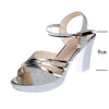 Fashion Bohemian Sandals Women Shoes Woman Comfortable Platform Leather Buckle Strap High Heels Sandals Plus Size Ladies Sandals