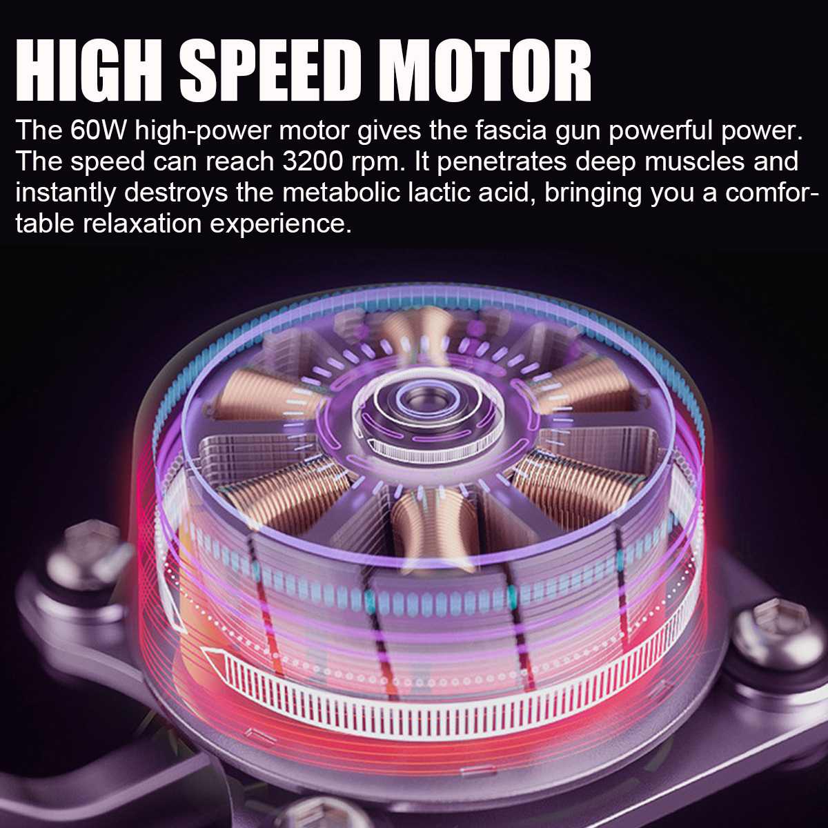 Youmay Electric Muscle Massage Gun Deep Muscle Vibration Massager 32 Gears High Speed Therapy Gun For Neck Body Relaxing Shaping