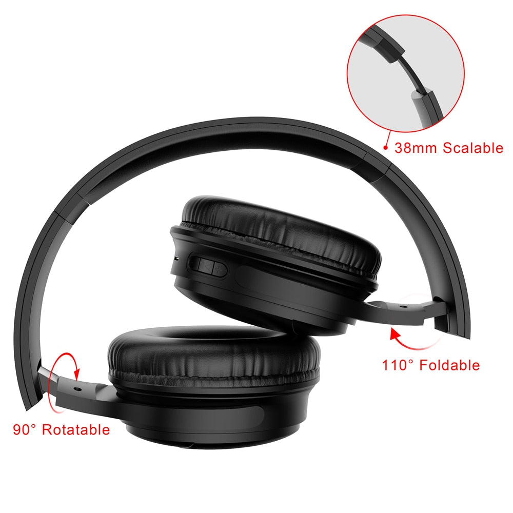 H1 Pro Bluetooth Headphones HIFI Stereo Wireless Earphone Gaming Headsets Over-ear Noise Canceling with Mic Support TF Card