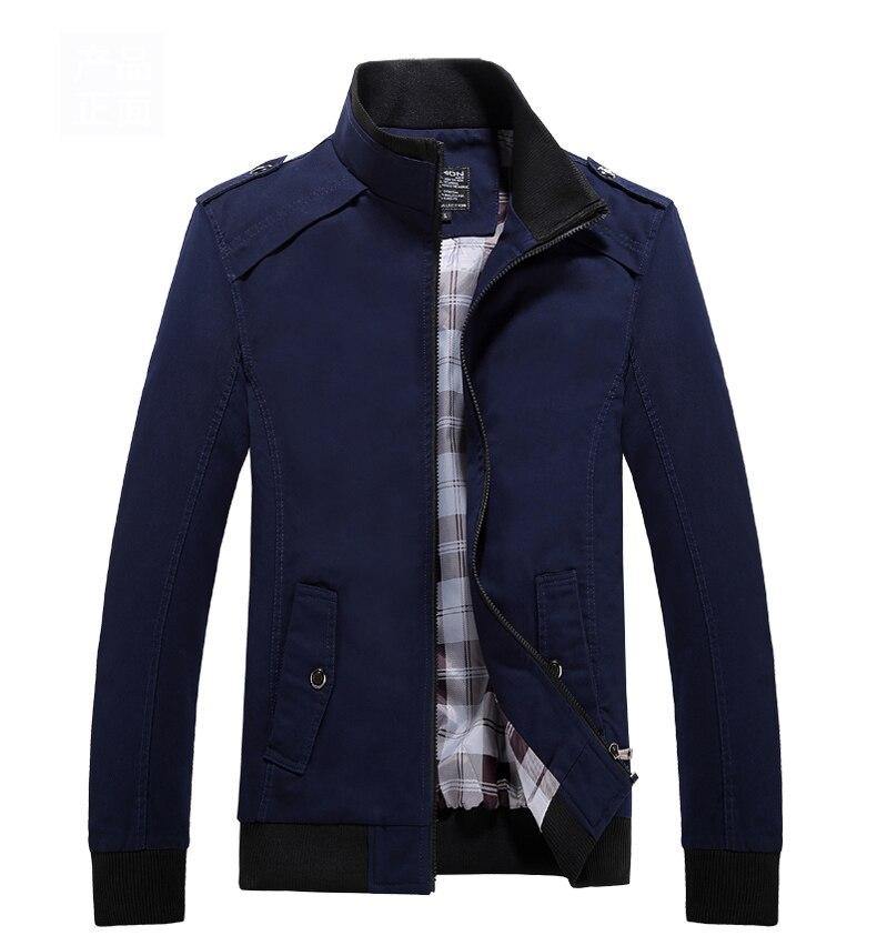 HCXY 2020 Men's Jackets with Epaulets Men Epaulet Jacket Coat 100% Cotton Coats Man Outwear Clothes Standing collar High quality - Surprise store