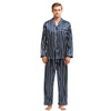Tony&Candice Men's Stain Silk Pajama Set Men Pajamas Silk Sleepwear Men Sexy Modern Style Soft Cozy Satin Nightgown Men Summer
