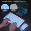 For iPad Tablet Keyboard With Backlit Teclado Wireless Bluetooth Keyboard and Mouse For Android Windows iOS Tablet Phone Laptop
