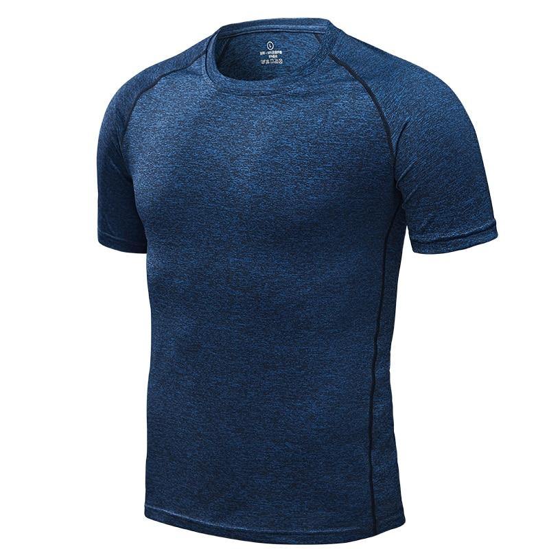 Men's Running T-Shirts, Quick Dry Compression Sport T-Shirts, Fitness Gym Running Shirts, Soccer Shirts Men's Jersey Sportswear - Surprise store
