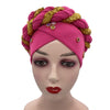 Latest Diamonds Turban Cap for Women Ready Female Head Wraps African Auto Geles Aso Oke Headtie Muslim Headscarf Turbans Hat