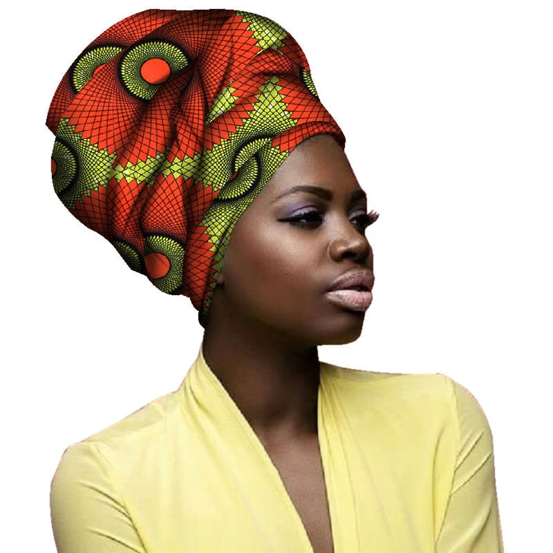 2020 African Fashion Headwrap Women Cotton Fabric Traditional Headtie Scarf Turban pure Cotton