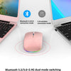 Wireless Mouse RGB Bluetooth Computer Mouse Silent Rechargeable Ergonomic Mause With LED Backlit USB Optical Mice For PC Laptop