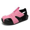 Children Sandals Summer Boys Girls Airplane Shoes Baotou Outdoor Beach Shoes Soft Sole Leather 2021 Fashion Kids Baby Sandals