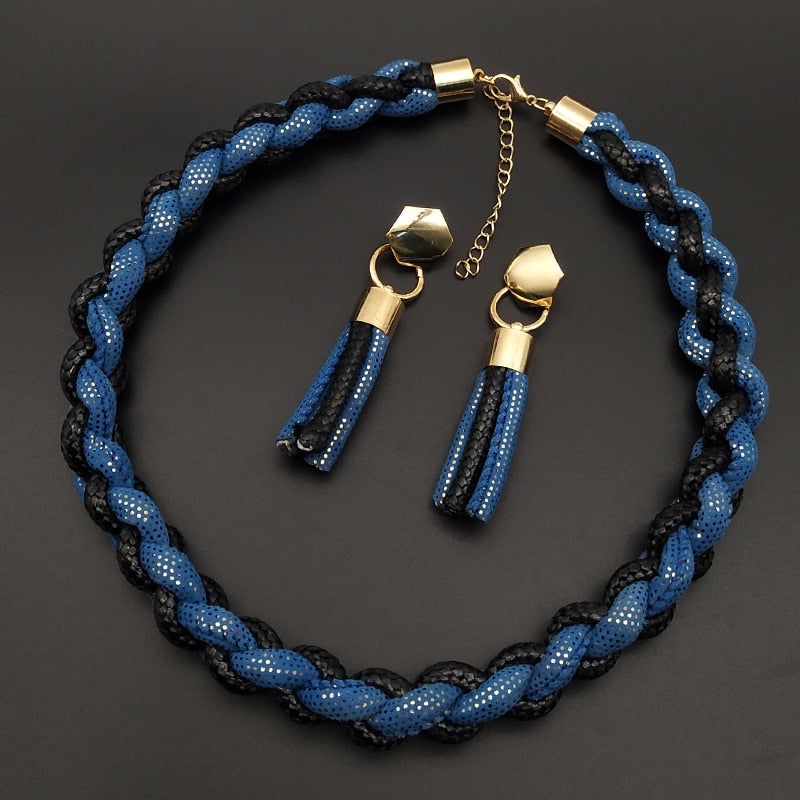 Dandie Fashionable cotton rope necklace, simple female accessories