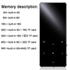 Original Metal Bluetooth Sport MP3 Player Portable Audio with Built-in Speaker Radio E-book digital voice recorder Music Player