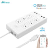 Smart WiFi Power Strip Surge Protector 6 AC US Plug Outlets Sockets with USB Remote Control Homekit Work Alexa Google Home