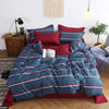 Stripe Bedding Set Nordic Duvet Cover Couple Bed Quilt Cover Simple Bed Sheet Single Double Queen King Size 4 pcs Bed Linens