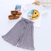Toddler Girls Clothing Sets 2021 Summer Girls Clothes Unicorn Sequins Chiffon Pants Outfit Kids Tracksuit Suit Children Clothing