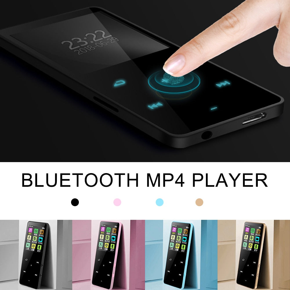 MP3 Music Player New Version Bluetooth with Touch Screen And Built-in 16GB HiFi Portable Walkman With Radio /FM/ Record