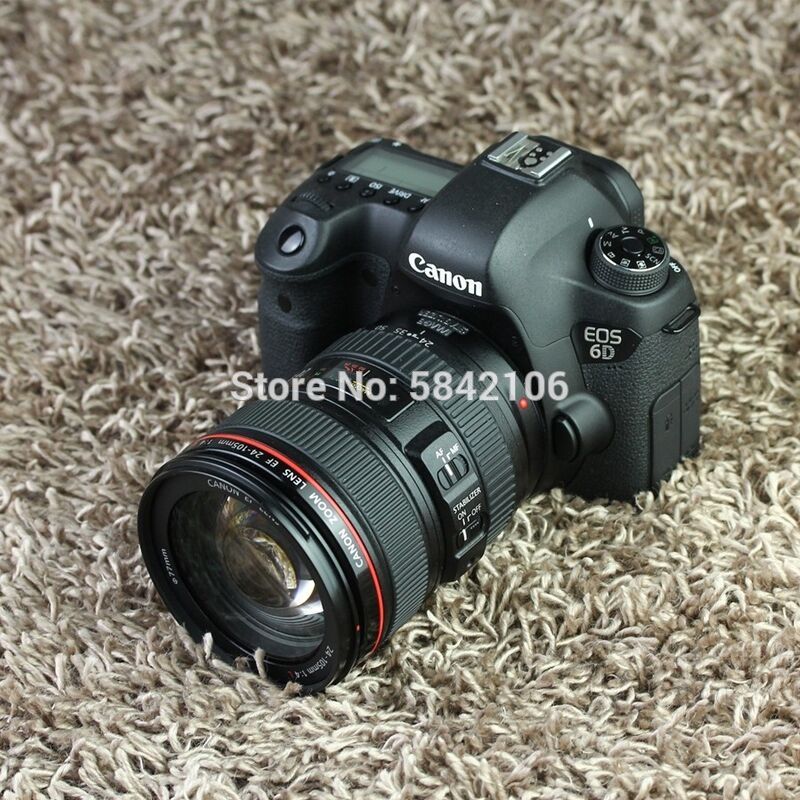 Canon 6D Full Frame DSLR Camera -20.2MP - Video - Wi-Fi canon 24-105 lens