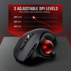 Jelly Comb Bluetooth Trackball Mouse Rechargeable 2.4G USB Wireless & Bluetooth Ergonomic Mice for Laptop Tablet PC Mac Android