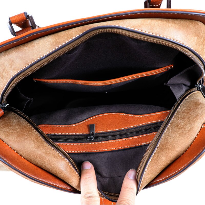 IMYOK New Designer Casual Women Tote Vintage Hand Bags Soft Leather Laides Shoulder Bag High Quality Sac a Main Femme