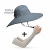 New Summer Sun Hat For Man Outdoor Quick-drying Sun-proof Men's Panama Hat Fishing Breathable Male Large Wide Brim Bucket Hats