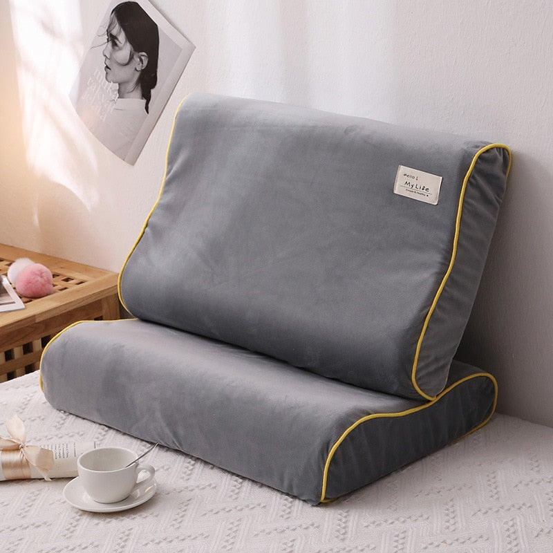 Solid Color Cotton Sleeping Pillow Case Brief Style High-end custom Pillowcases Latex Pillow Case Cover 30x50CM/40x60CM