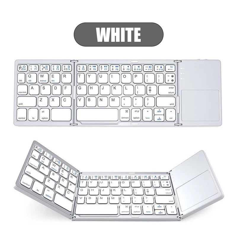 Mini folding keyboard Touchpad Bluetooth 3.0 Foldable Wireless Keypad for Windows,Android,ios Tablet ipad Phone