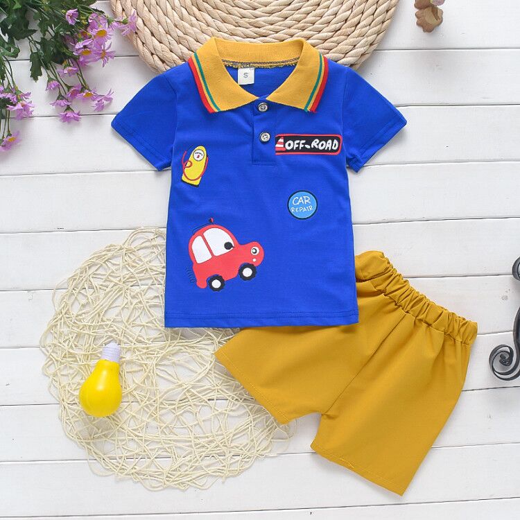 Baby boys clothes sets summer newborn cotton tops+shorts 2pcs tracksuits for bebe boys infant wedding clothing toddler outfits