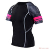 Compression T-shirt Men Running Tights Lycra Tee Shirt Male Bodybuilding Top Black Tees Men's Clothing Short Sleeve T-shirt - Surprise store