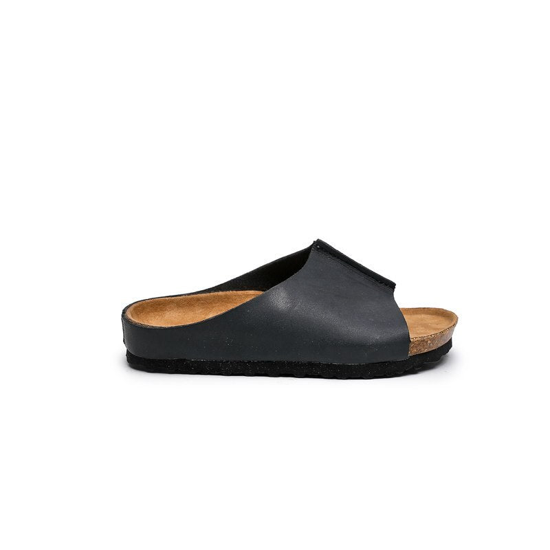 New Summer Slippers Children Sandals Boys Girls Shoes Beach Flat Open Toe Casual Comfortable Kids Leather Slides 02A