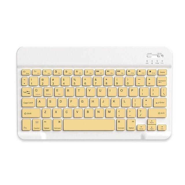 Mini Wireless Bluetooth Keyboard For Tablet iPad iPhone Rubber Keycaps Rechargeable Keyboard For Smartphone Android IOS Windows