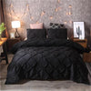 White Duvet Cover Set Pinch Pleat 2/3pcs Twin/Queen/King Size Bedclothes Bedding Sets Luxury Home Hotel Use(no filling no sheet)