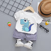 Baby boys clothing sets summer toddler fashion shirt+shorts 2pcs tracksuits for bebe boys newborn baby cotton clothes sets 2020