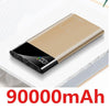 90000mAh Power Bank Portable Ultra-thin Phone Charger Digital Display 2 USB Outdoor Travel Powerbank for Xiaomi Samsung IPhone - Surprise store