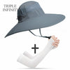 New Summer Sun Hat For Man Outdoor Quick-drying Sun-proof Men's Panama Hat Fishing Breathable Male Large Wide Brim Bucket Hats