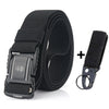 Elastic Men Belt Alloy Magnetic Buckle Outdoor Working Tactical Belt For Jeans Pants Casual Stretch Overalls Male Waist Belt New