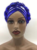 2020 female turban caps cross ready to wear headscarf bonnet arab head wraps african Women braid turbans auto gele headties